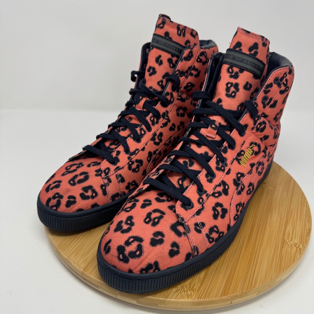 Puma‎ House of Hackney Suede Mid Leopard Coral Mens 13 358464-01 | Sneakers Rare - Picture 2 of 12